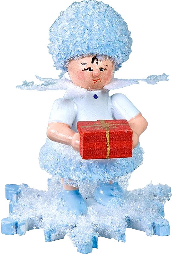 Drechslerei Kuhnert Schneeflöckchen mit Geschenk