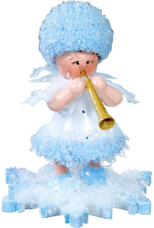 Drechslerei Kuhnert Schneeflöckchen mit Klarinette