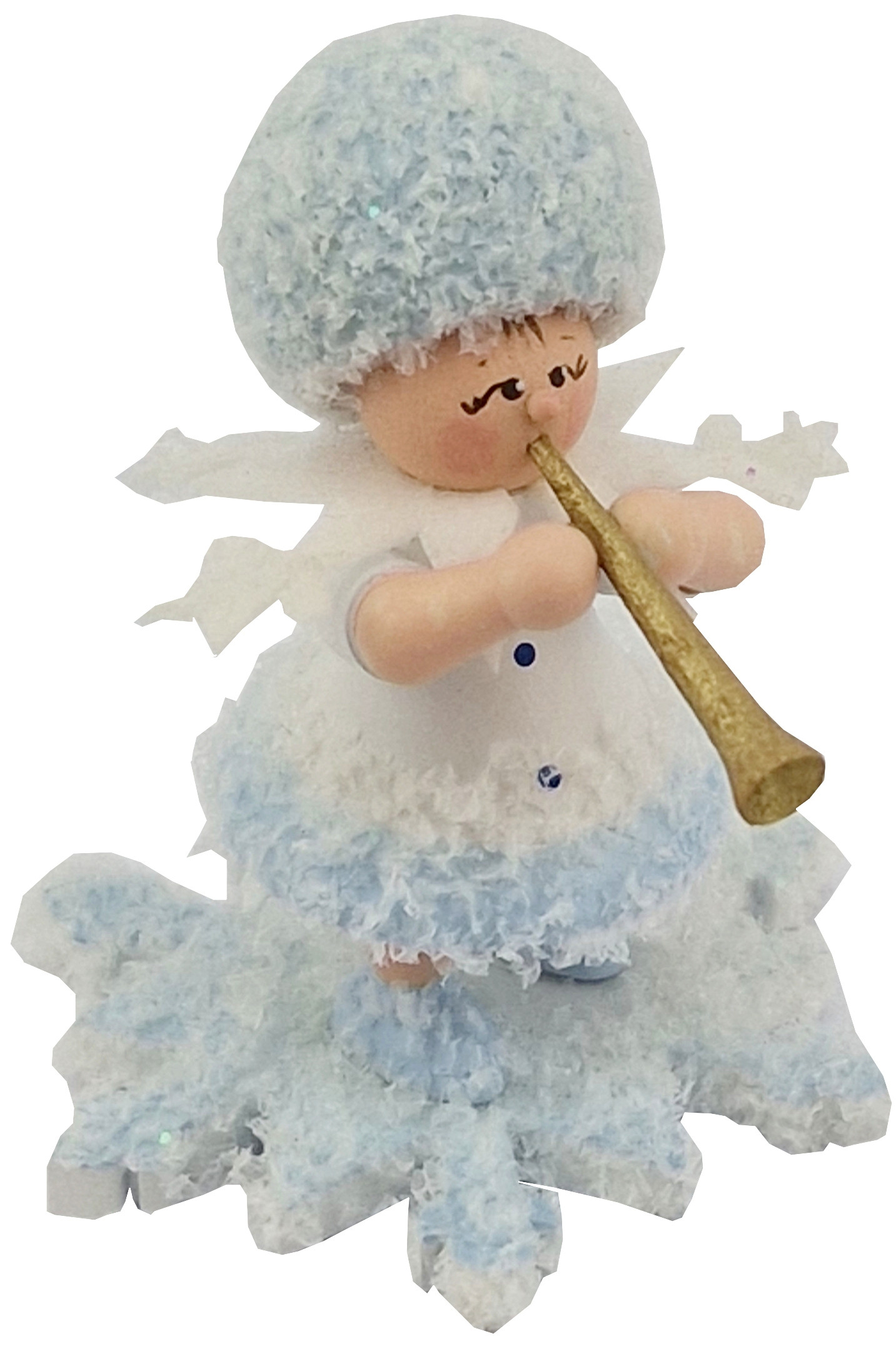 Drechslerei Kuhnert Schneeflöckchen mit Klarinette