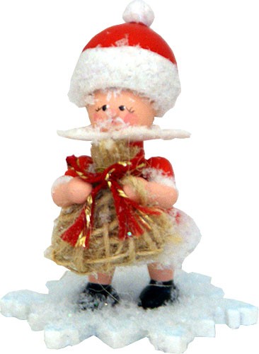 Drechslerei Kuhnert Schneeflöckchen als Weihnachtsmann