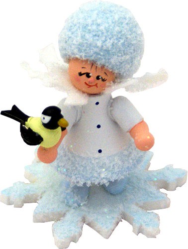 Drechslerei Kuhnert Schneeflöckchen mit Vögelchen