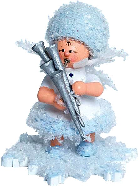 Drechslerei Kuhnert Schneeflöckchen mit Schalmei
