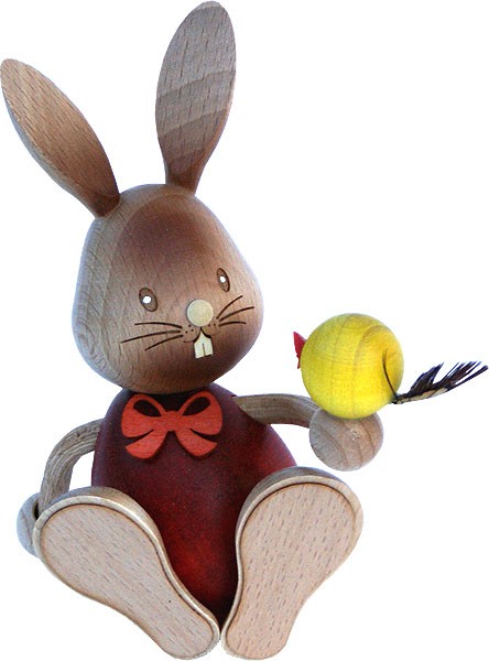 Drechslerei Kuhnert Stupsi Hase mit Küken