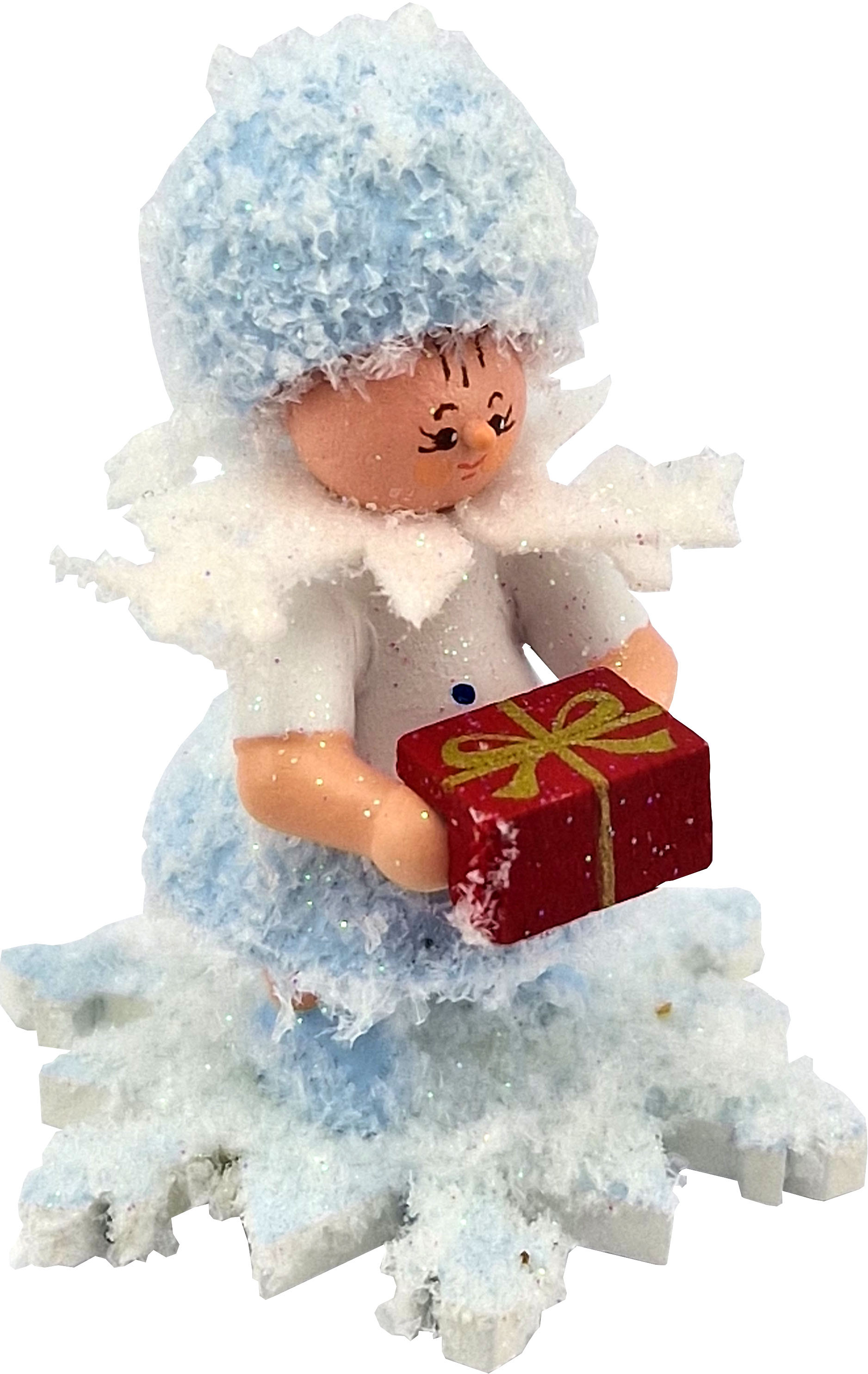 Drechslerei Kuhnert Schneeflöckchen mit Geschenk