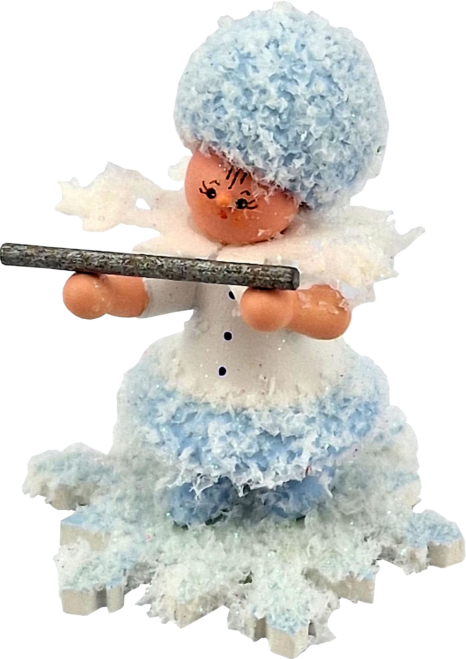 Drechslerei Kuhnert Schneeflöckchen mit Querflöte