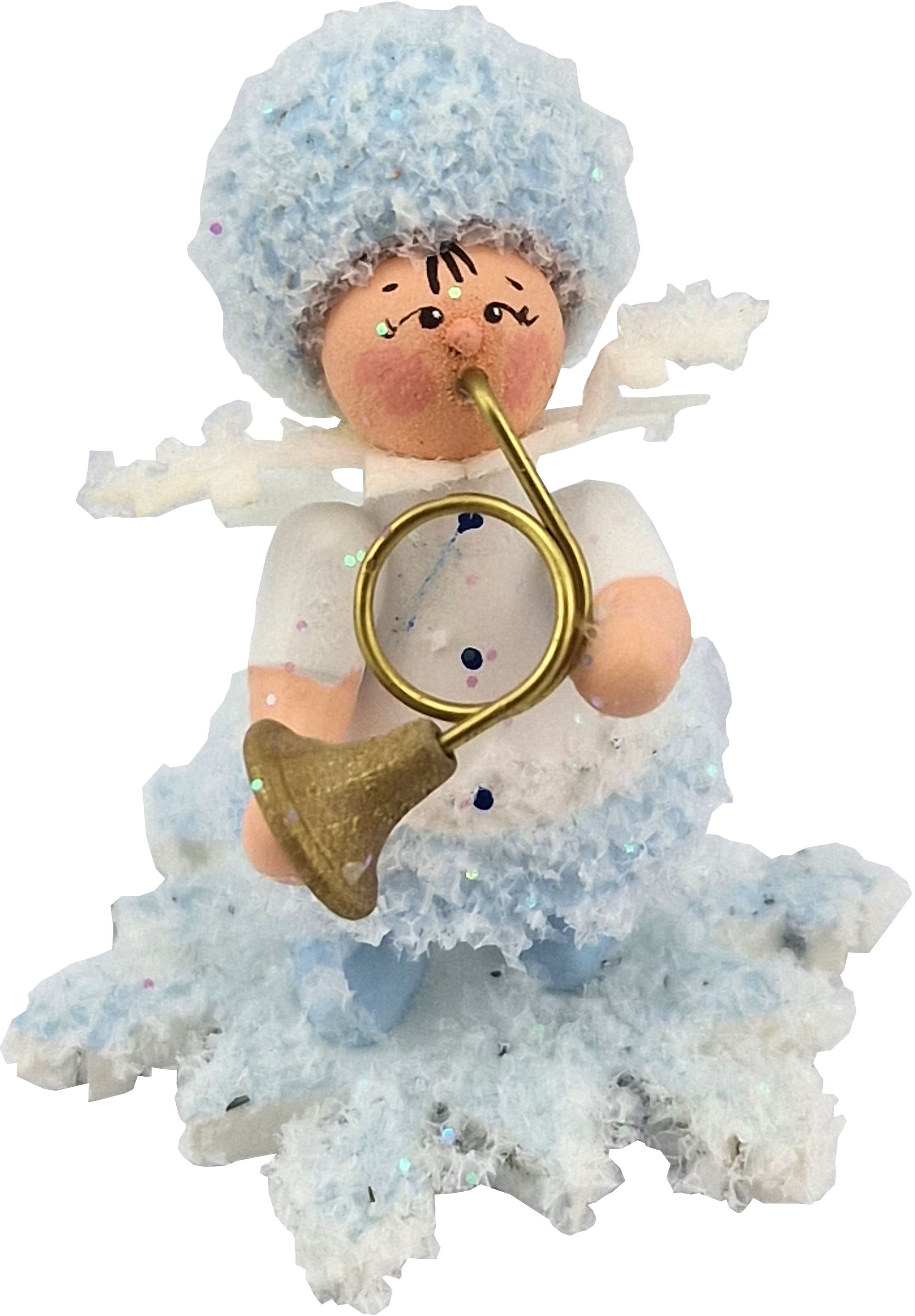 Drechslerei Kuhnert Schneeflöckchen mit Horn