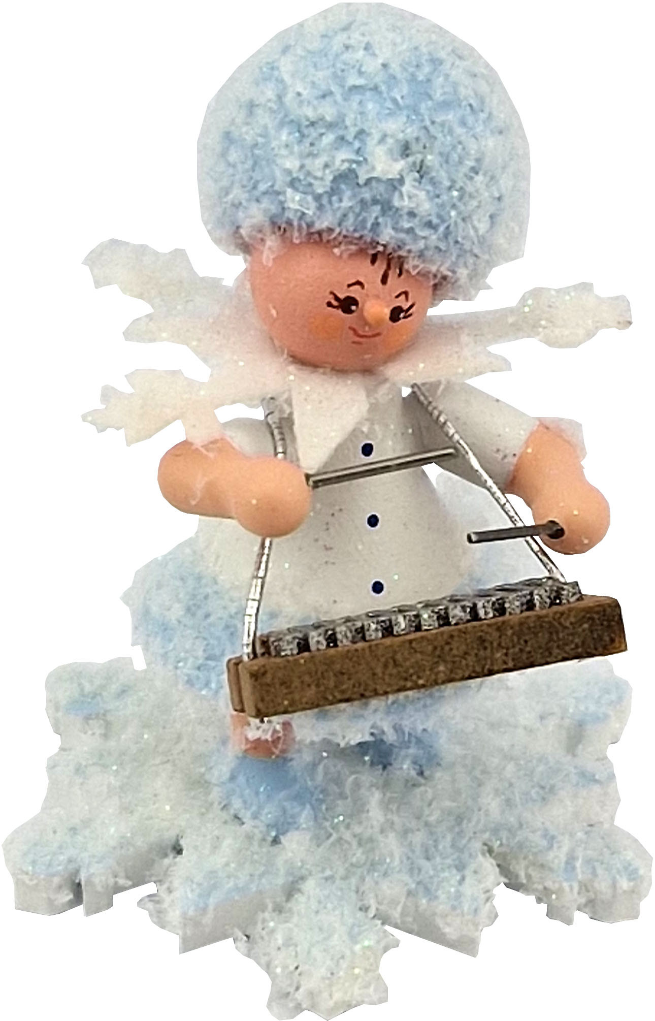 Drechslerei Kuhnert Schneeflöckchen mit Xylophon