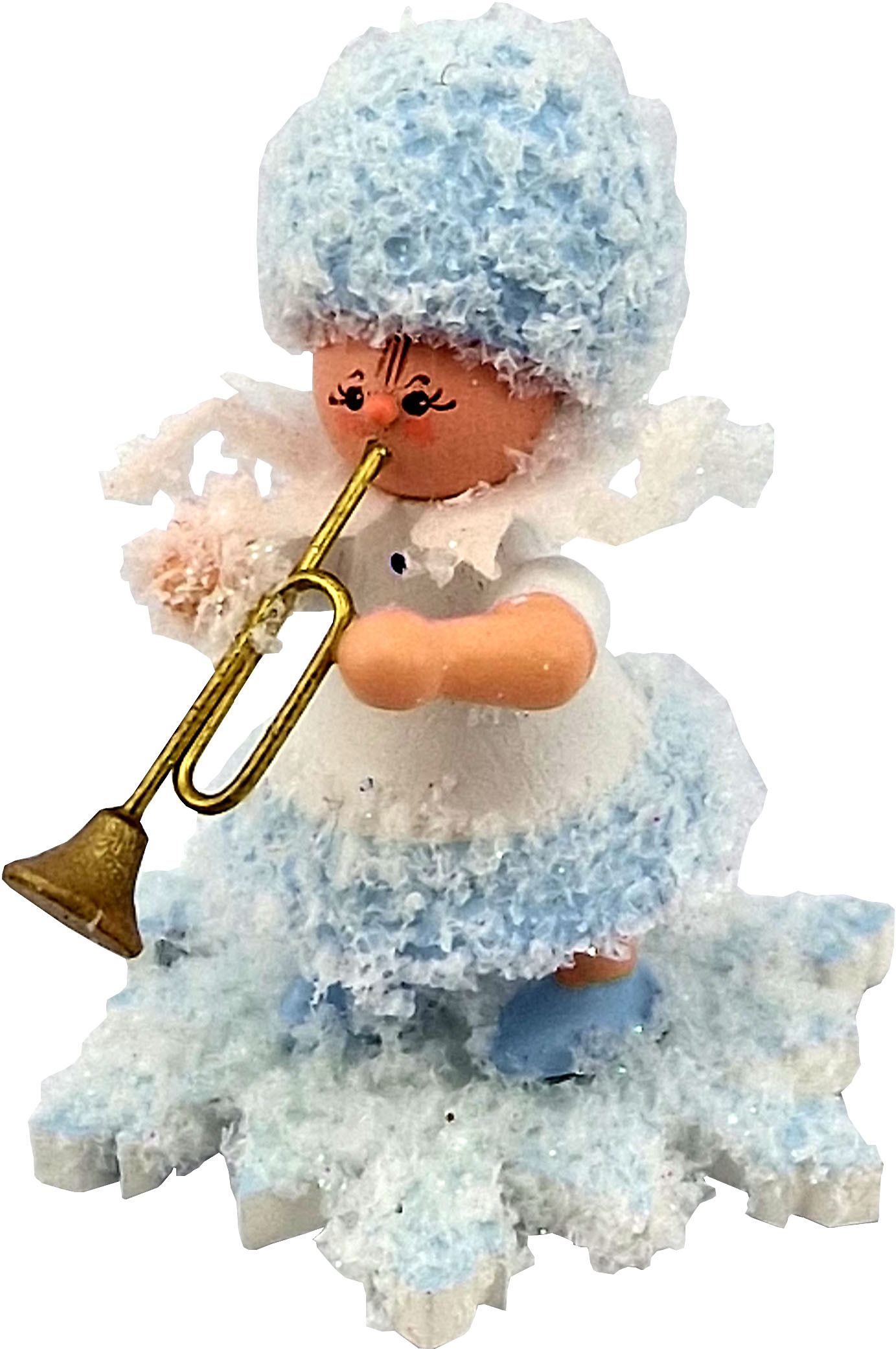 Drechslerei Kuhnert Schneeflöckchen mit Trompete