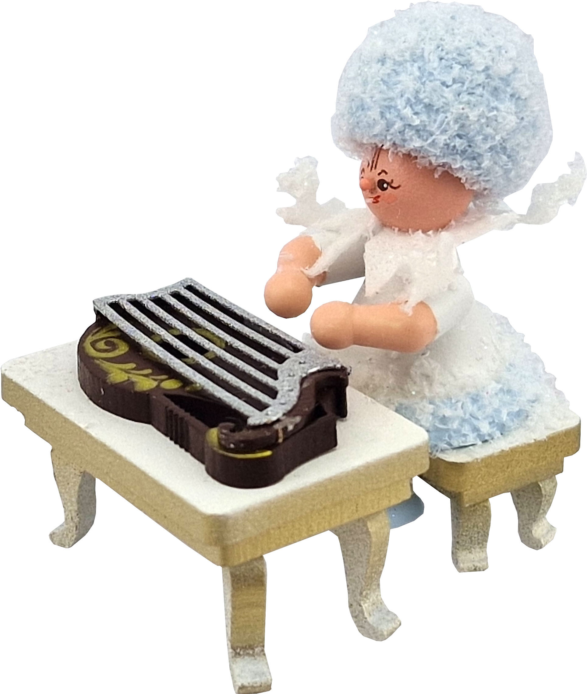 Drechslerei Kuhnert Schneeflöckchen mit Zither