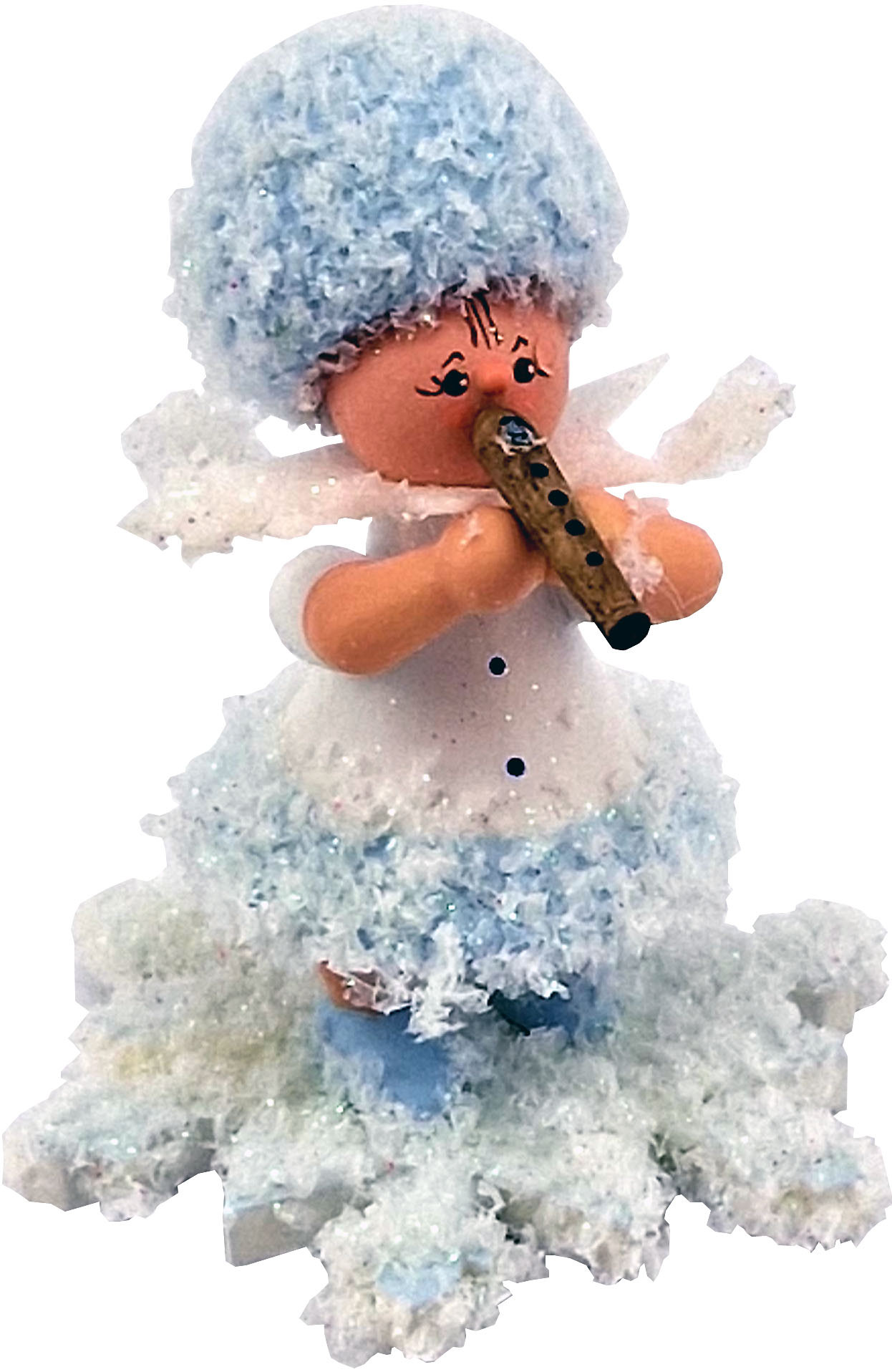 Drechslerei Kuhnert Schneeflöckchen mit Flöte