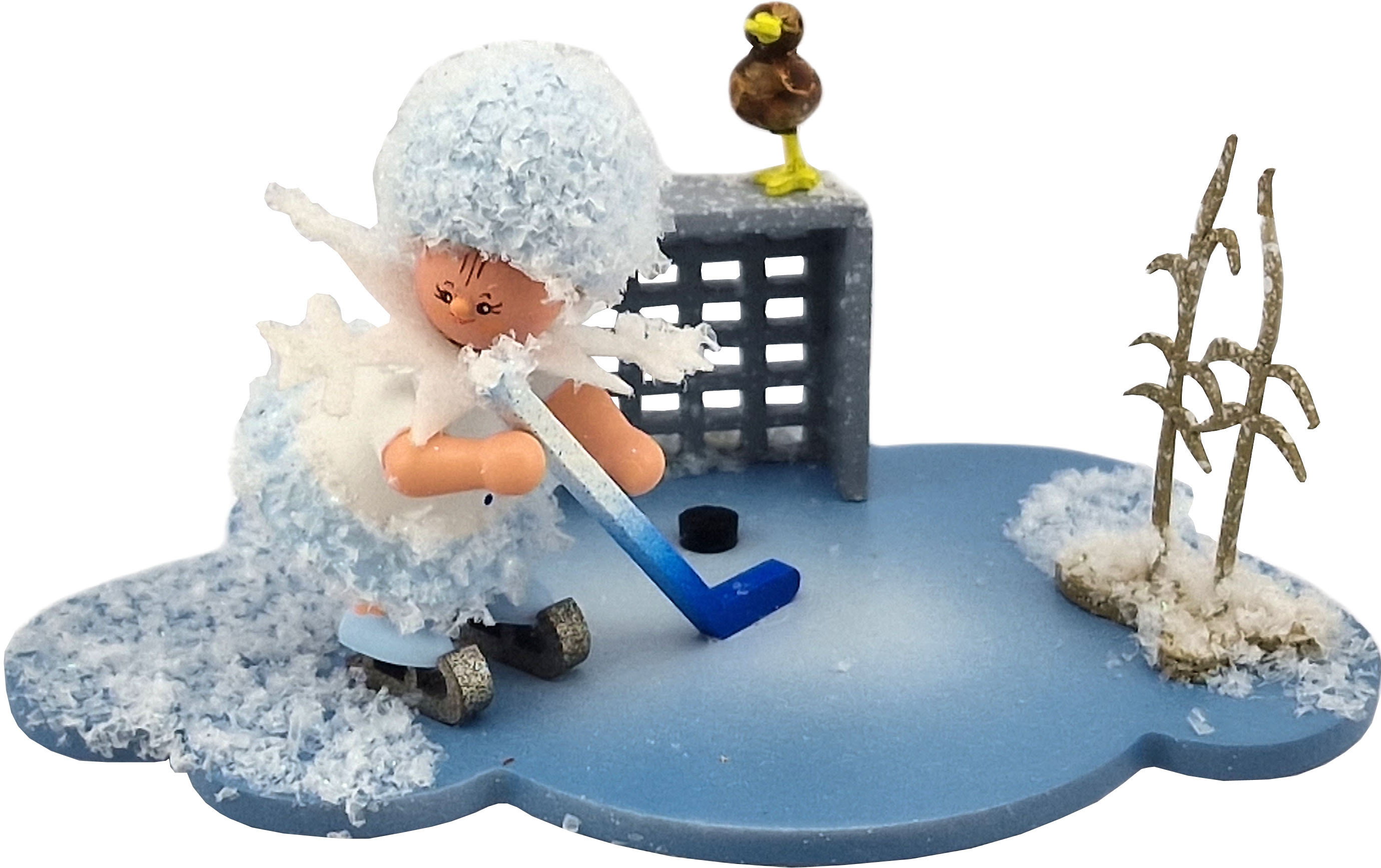 Drechslerei Kuhnert Schneeflöckchen spielt Eishockey