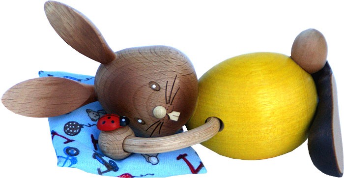 Drechslerei Kuhnert Stupsi Hase Schlafmütze