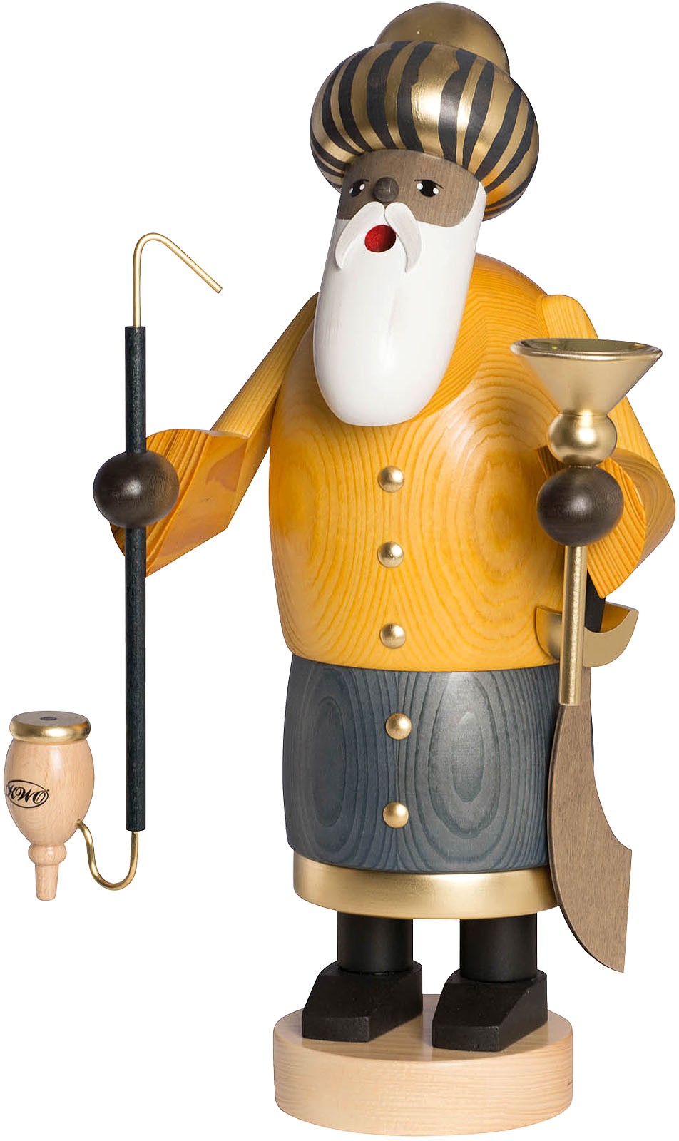 KWO Räuchermann Heilige Drei Könige Melchior, groß -die Bärtigen-