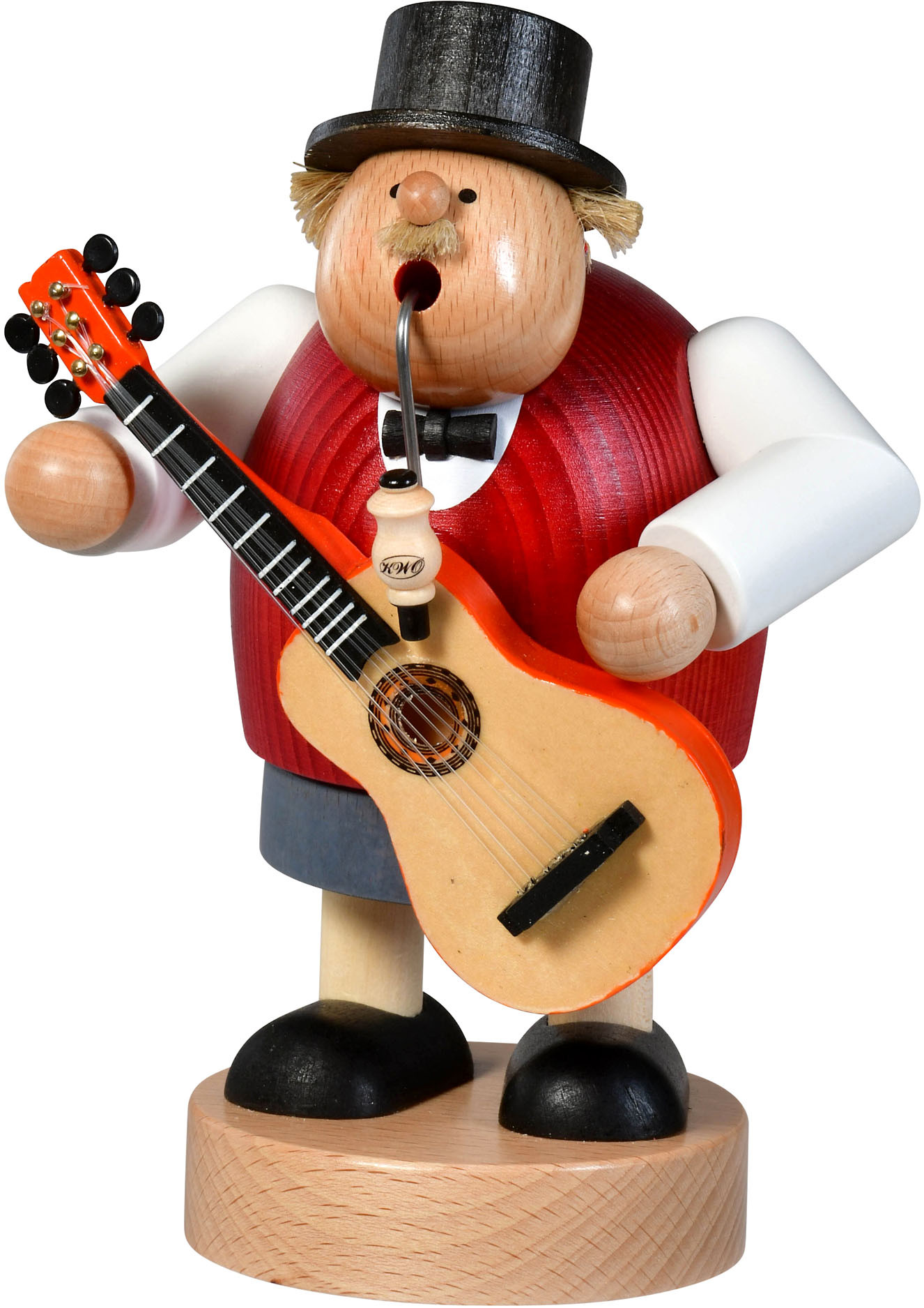 KWO Räuchermann Musiker mit Gitarre - Die Dicken