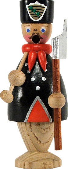 HoDreWa Legler Miniatur-Räuchermann Bergmann mit schwarzem Hut