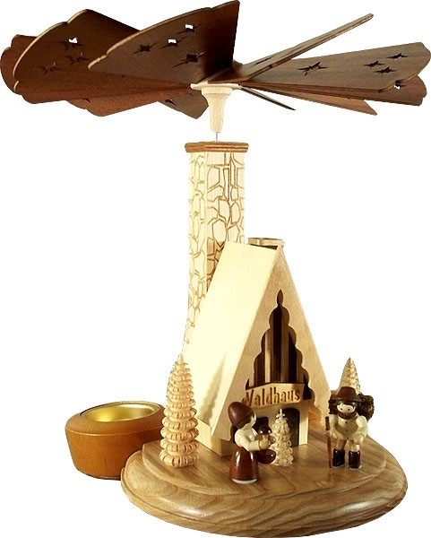 HoDreWa Legler Räucherpyramide Waldhaus
