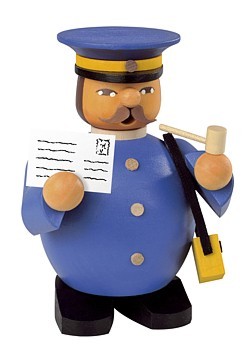 Kleinkunst Müller Mini-Räuchermann Postbote