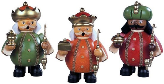 Kleinkunst Müller Räuchermänner Heilige 3 Könige, klein