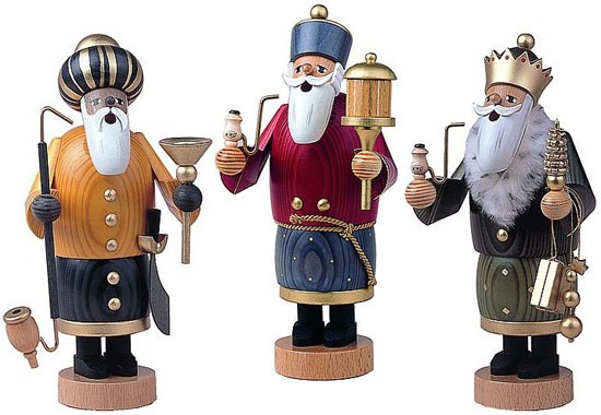 KWO Räuchermännchen Heilige 3 Könige -Die Bärtigen-