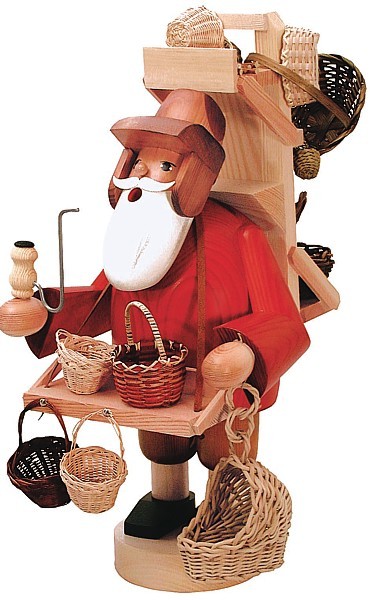 KWO Räuchermännchen Korbhändler- groß -die Bärtigen-