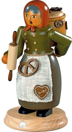 Kleinkunst Müller Räuchermann Lebkuchenverkäuferin, groß