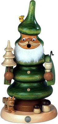 Räuchermann Baum, grün, mittelgroß