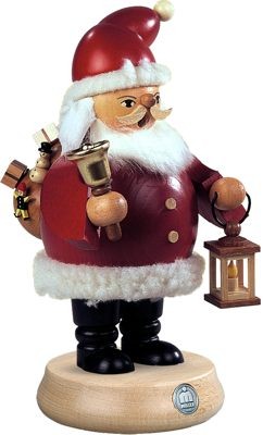 Kleinkunst Müller Räuchermann Weihnachtsmann, mittelgroß