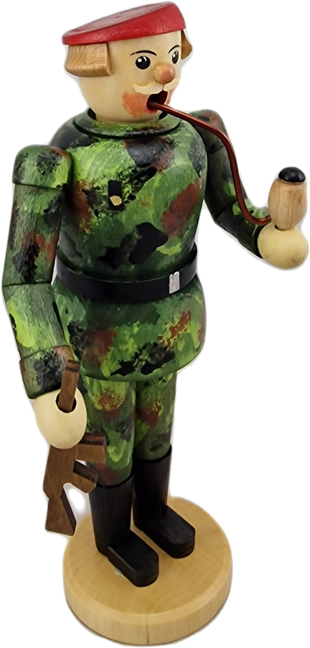 Hänel Räuchermann Soldat - Barett rot