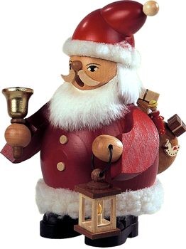 Kleinkunst Müller Räuchermann Weihnachtsmann, klein