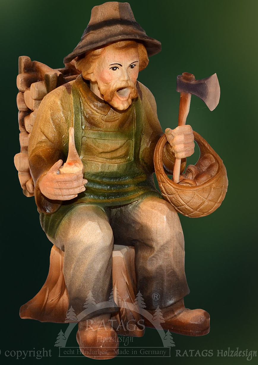 RATAGS Räucherfigur Waldmann, farblich