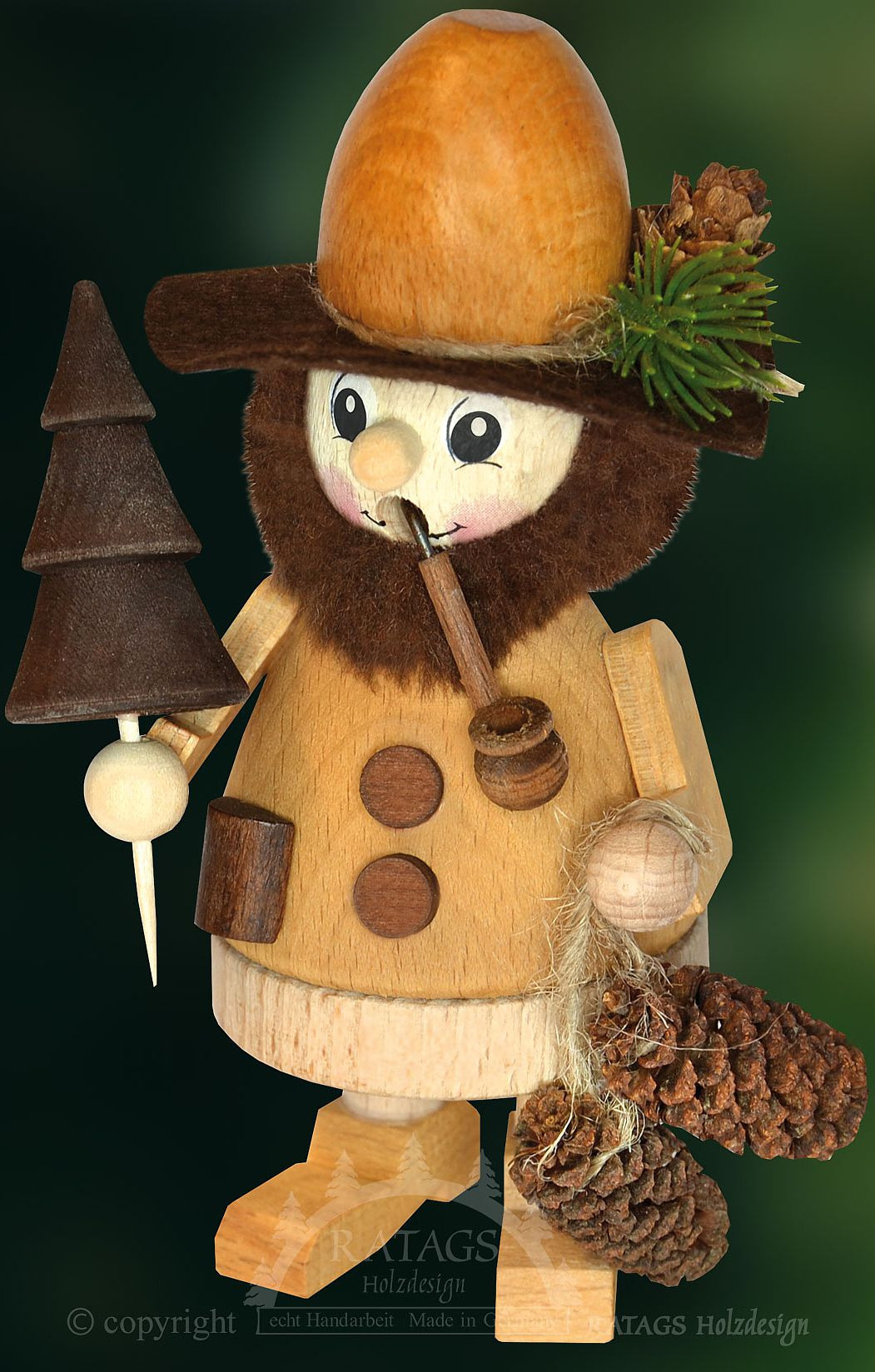 Ratags Räuchermännchen Zapfenmännchen