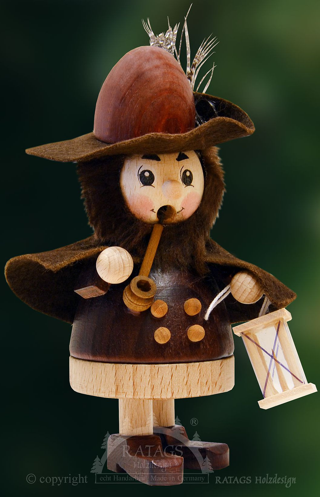 Ratags Räuchermännchen Nachtwächter, braun