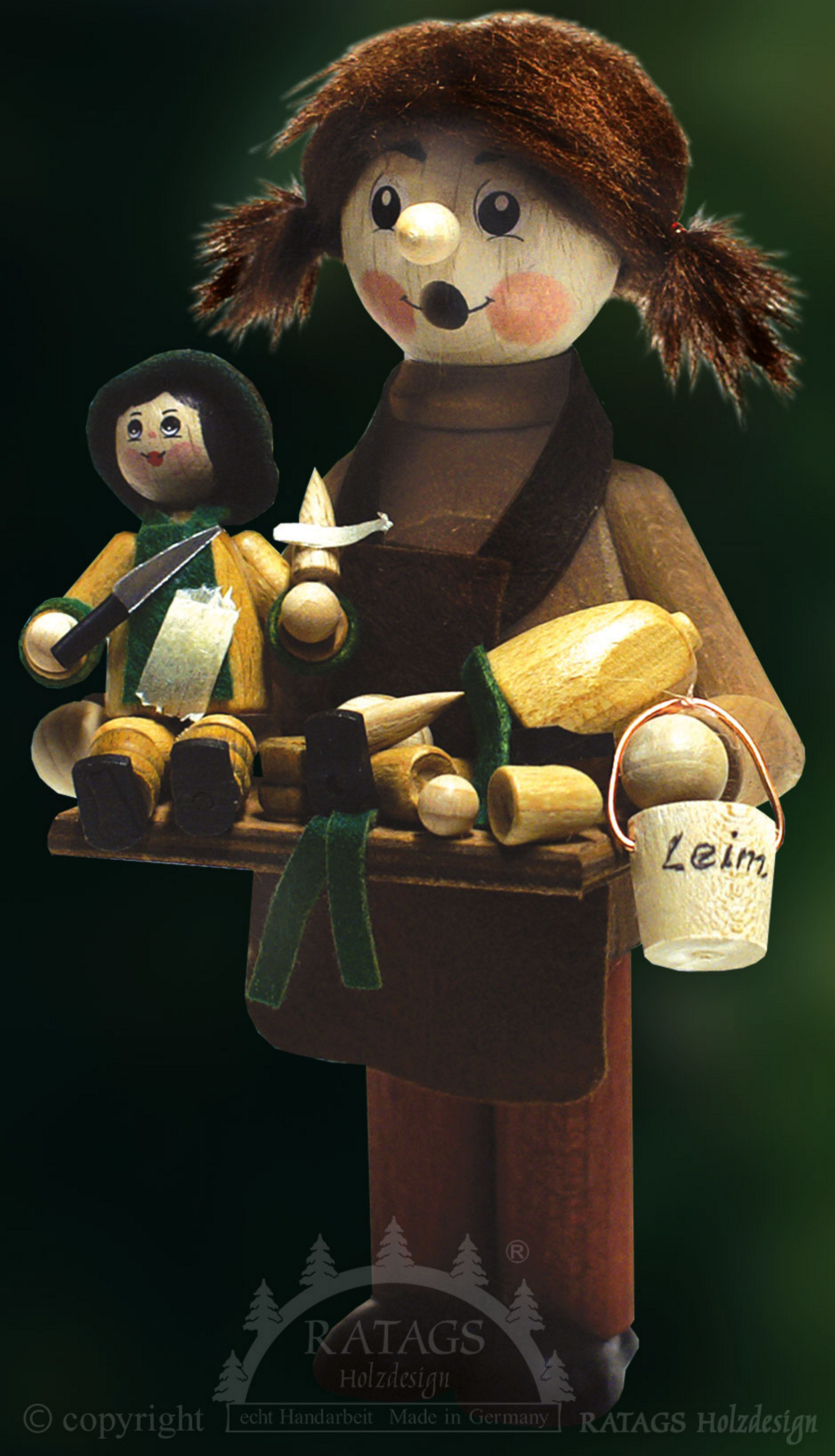 Ratags Räucherfigur Naturpaffer Figurenbauerin