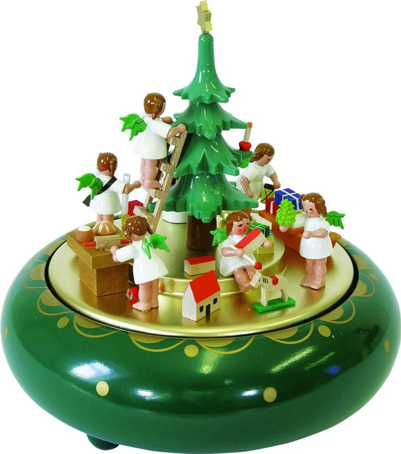 Richard Glässer Spieldose Engelheimlichkeit, 22er Spielwerk - Stille Nacht
