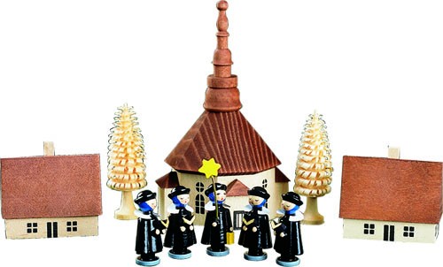 Richard Glässer Seiffener Kirche m. Kurrende, 10-teilig 