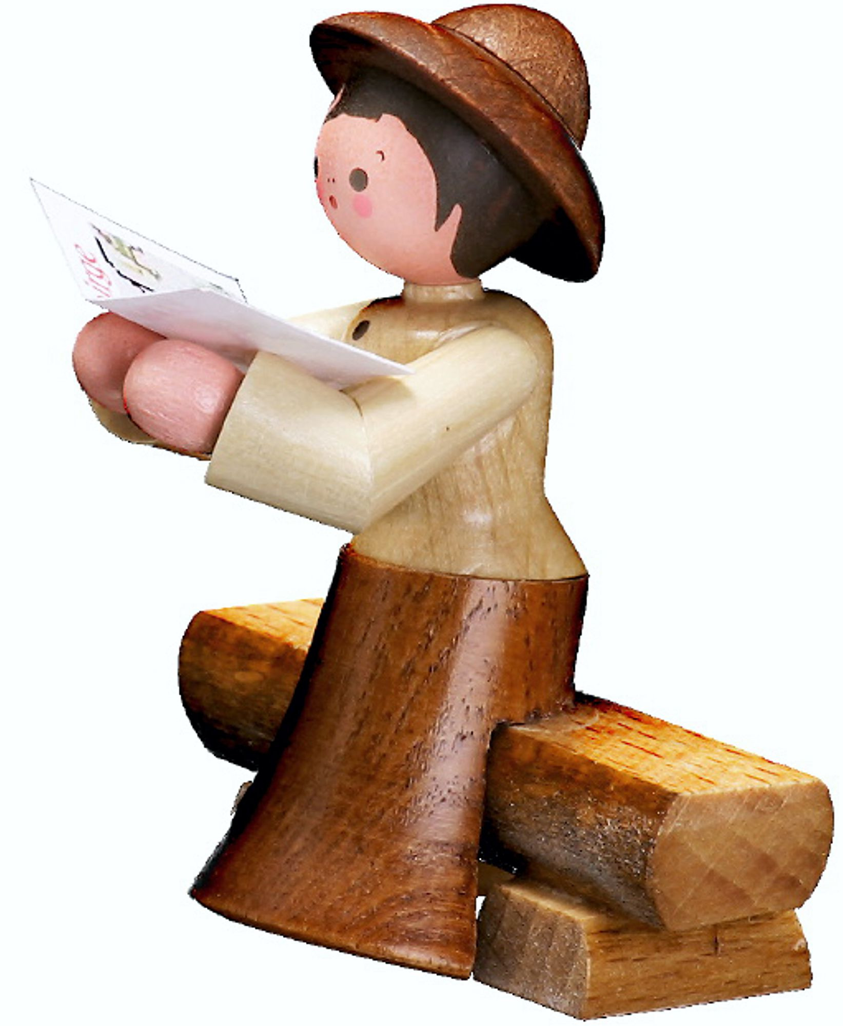 Romy Thiel Wandersfrau auf Bank, natur