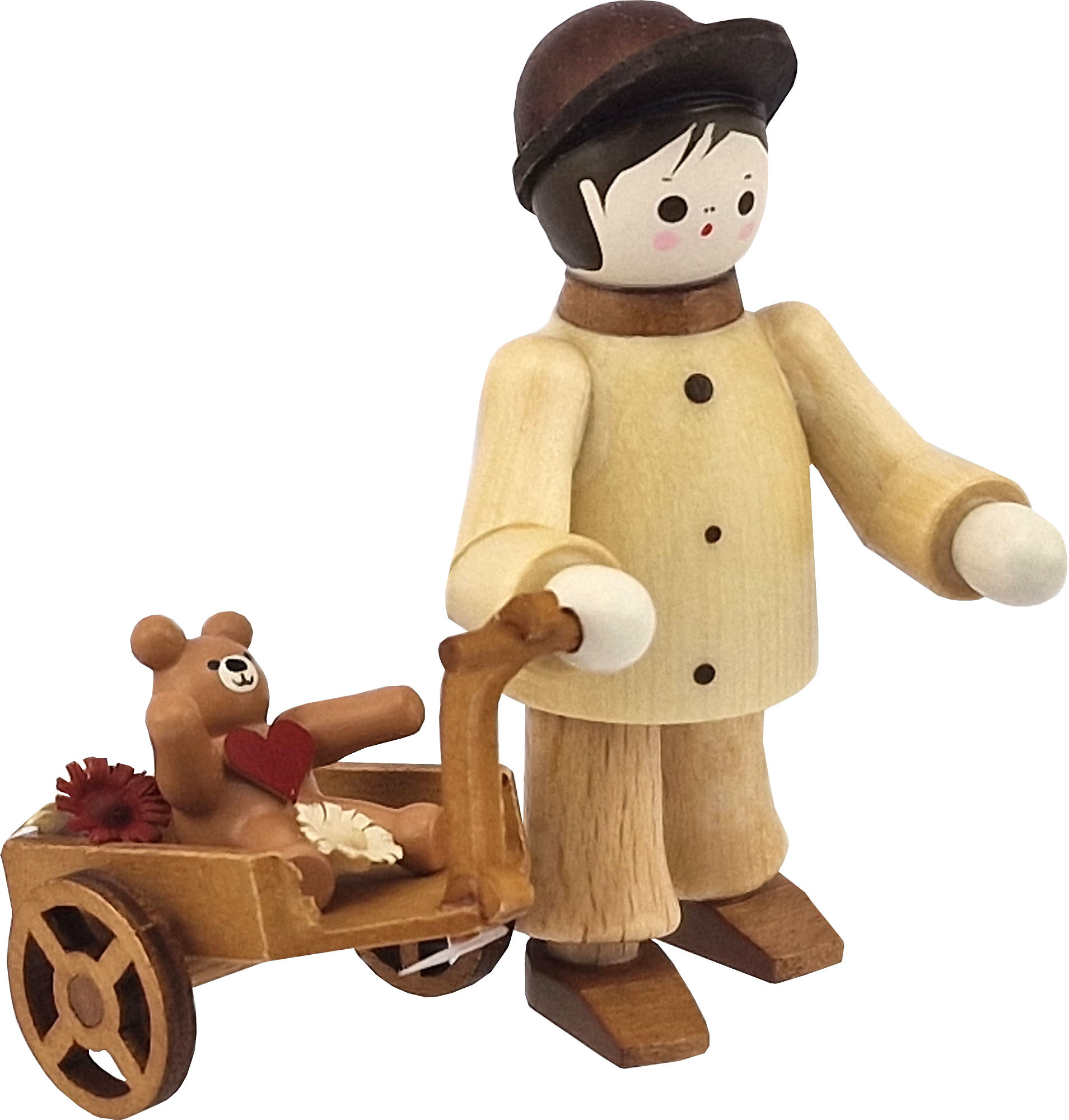 Romy Thiel Mein kleiner Freund - Junge mit Teddy im Wagen