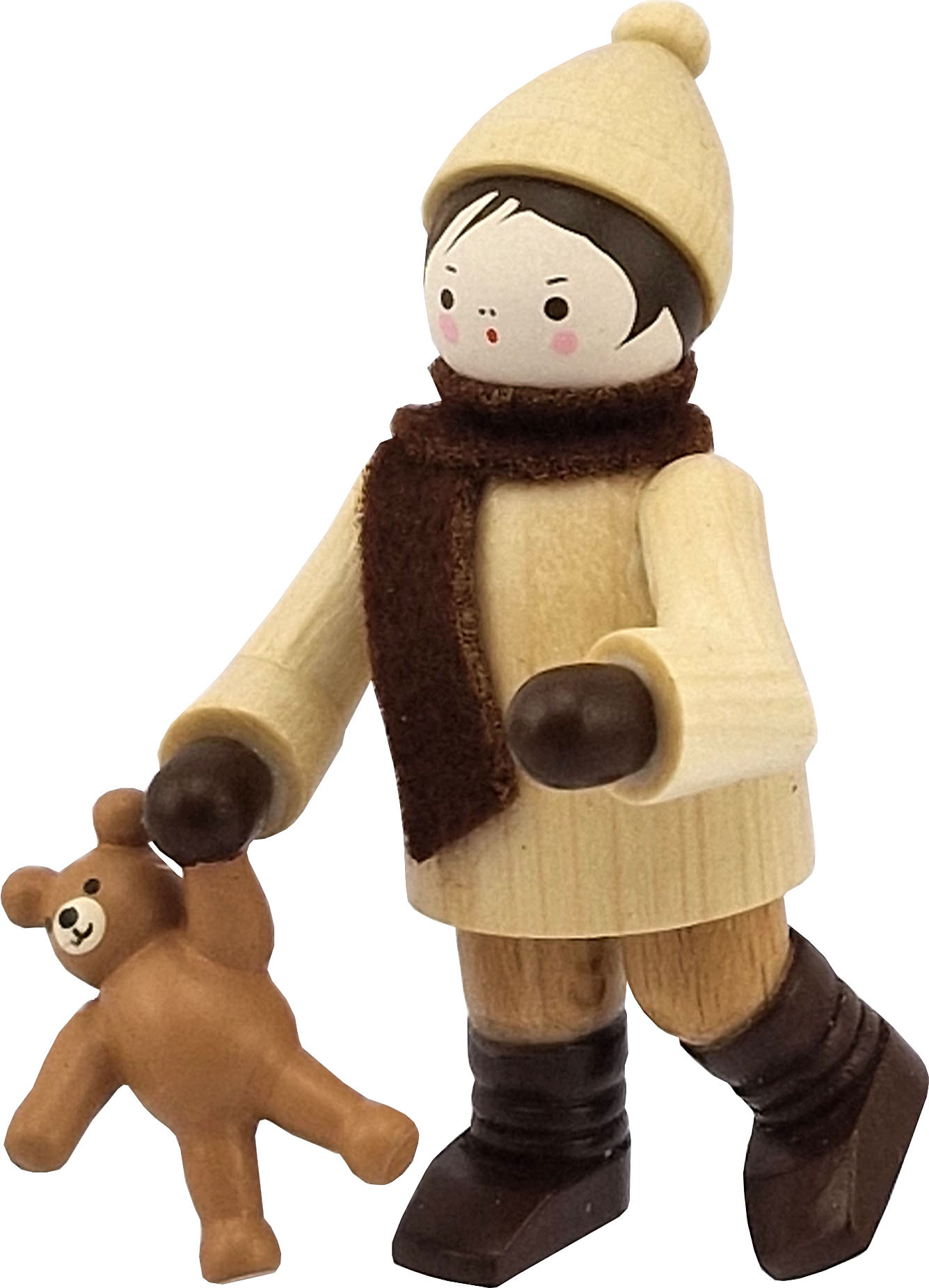 Romy Thiel Winterkind mit Teddy, natur