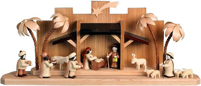 Romy Thiel Weihnachtskrippe komplett bestückt