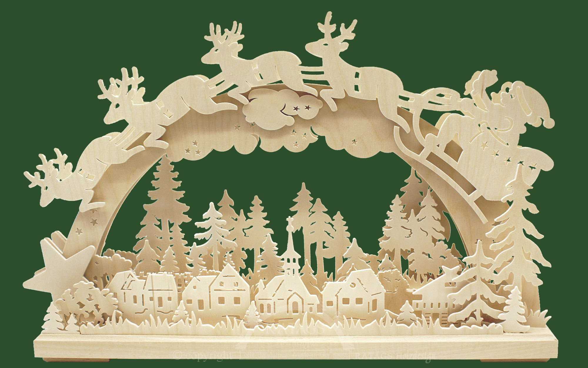 Ratags Schwibbogen Santa Claus, klein