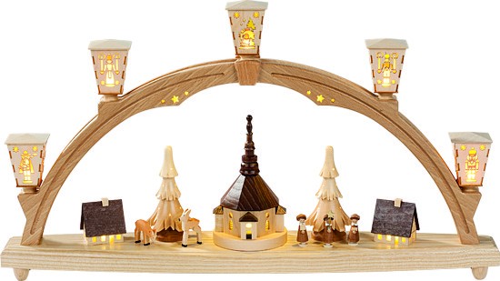 Richard Glässer Schwibbogen Seiffener Kirche