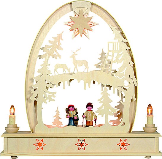 Holger Seidel Schwibbogen Seidelbogen groß - Waldmotiv