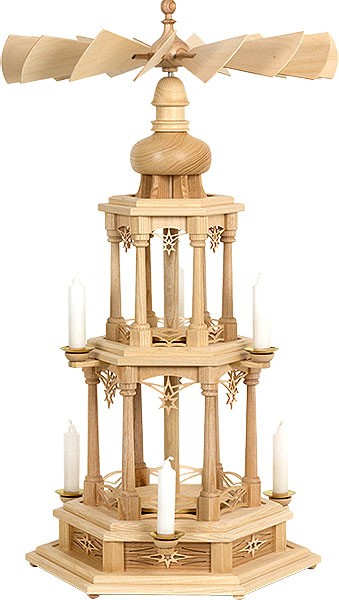 Holger Seidel 2stöckige Pyramide, Sternenmotiv ohne Figuren