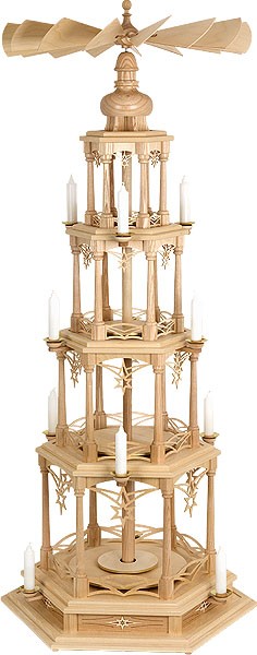 Holger Seidel 4stöckige Pyramide Sternenmotiv ohne Figuren