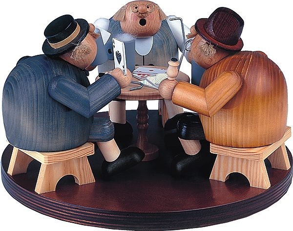 KWO Räuchermännchengruppe Skatrunde