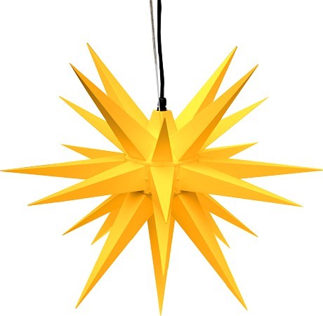 Herrnhuter Stern A7 für Außen, gelb - 68 cm