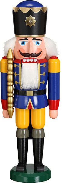 Seiffener Volkskunst eG Nussknacker König Blau