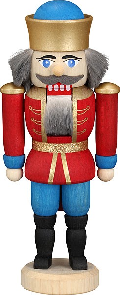 Seiffener Volkskunst eG Mini-Nussknacker König rot