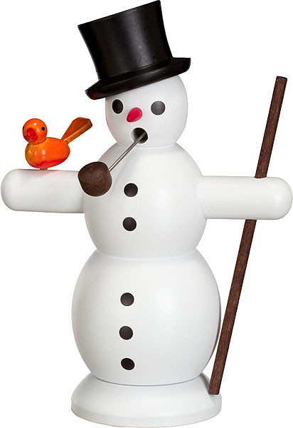 Seiffener Volkskunst eG Räuchermann Schneemann