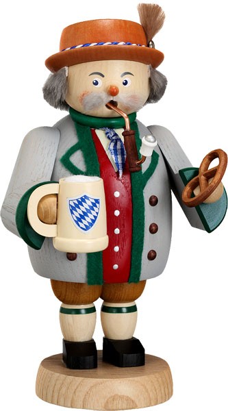 Seiffener Volkskunst eG Räucherfigur Bayer - gemütliche Typen